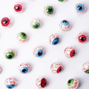 Gummy eyeballs candy